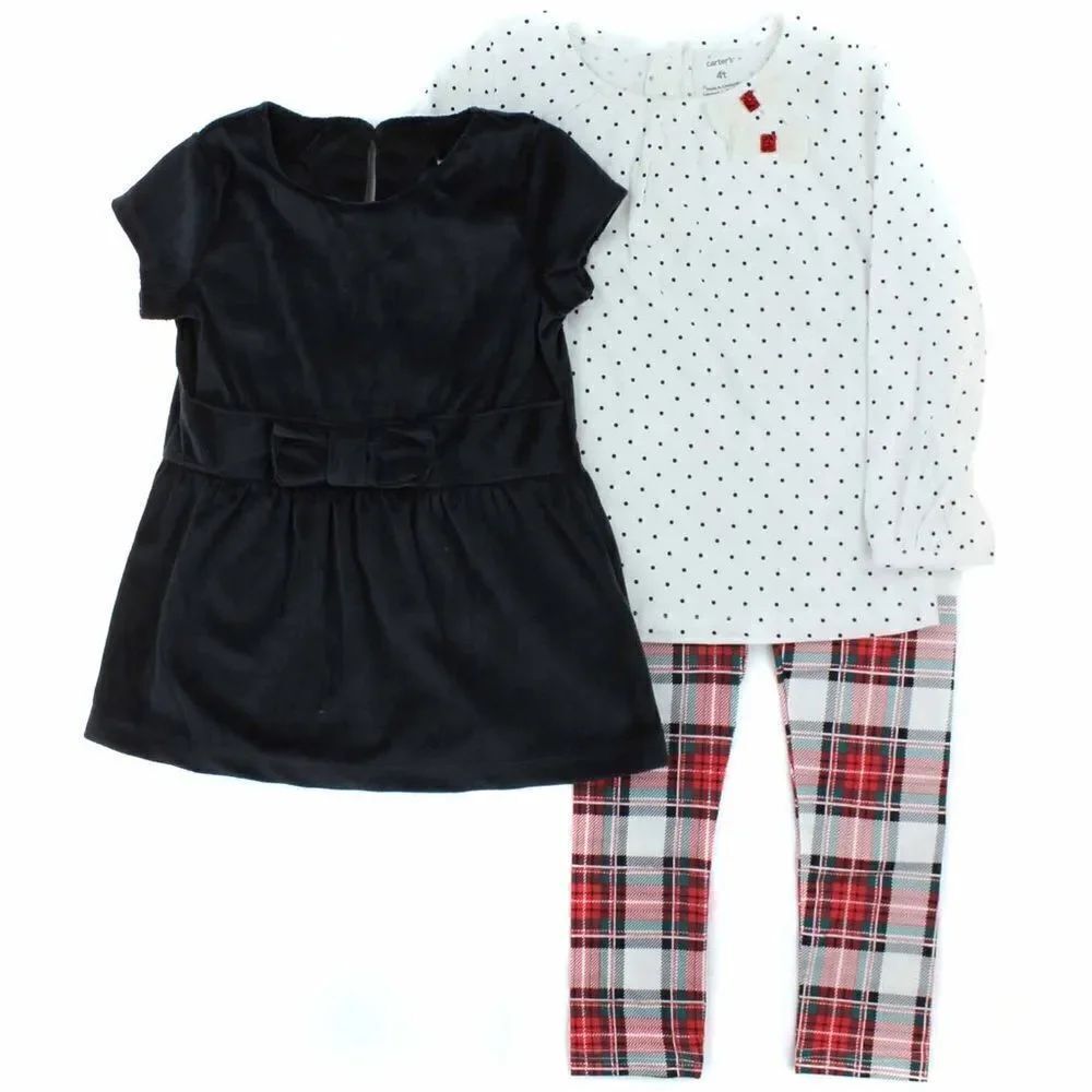 ✨ Carters Toddler Girls 3-Piece Playwear Outfit Set✨